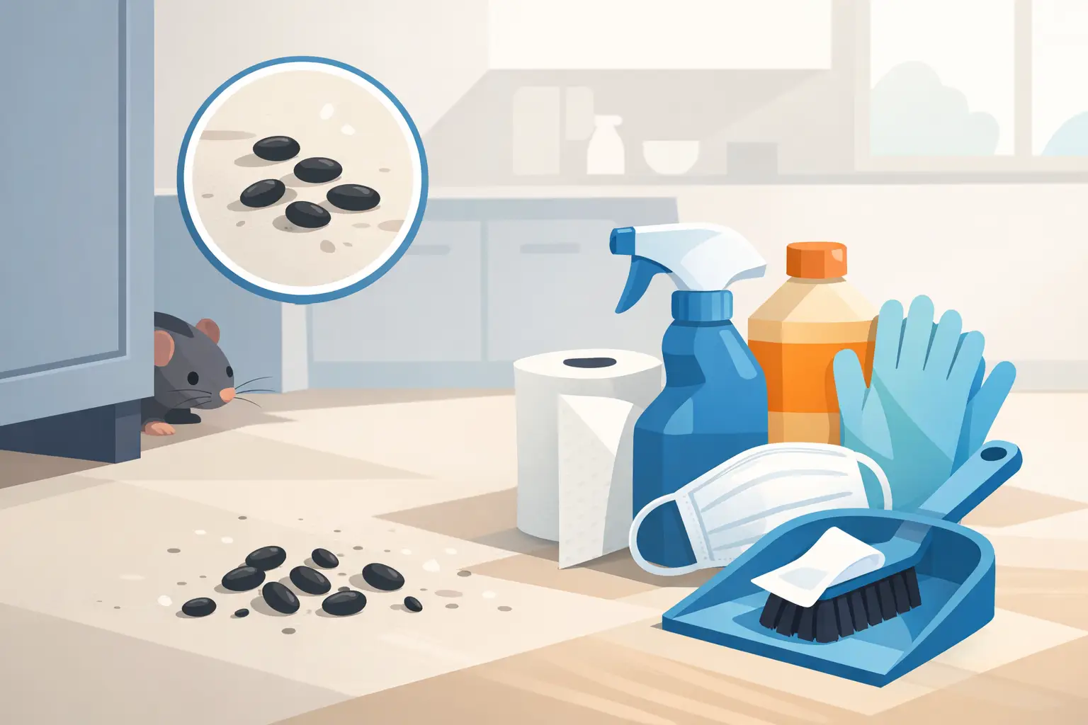 How to Clean Rodent Droppings Safely at Home