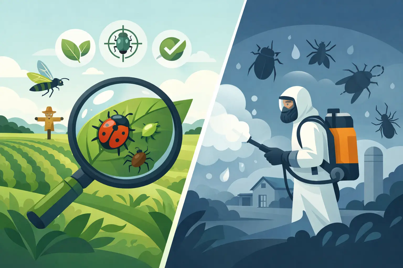 Integrated Pest Management Versus Spraying