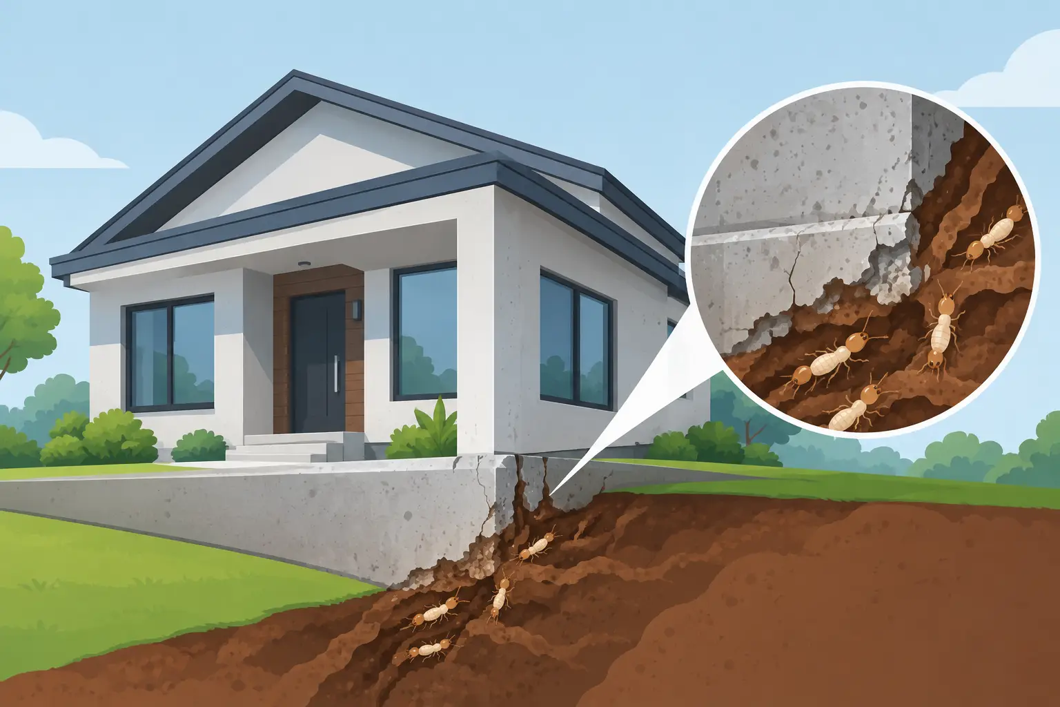 Can Termites Damage Concrete Homes? Yes, Indirectly