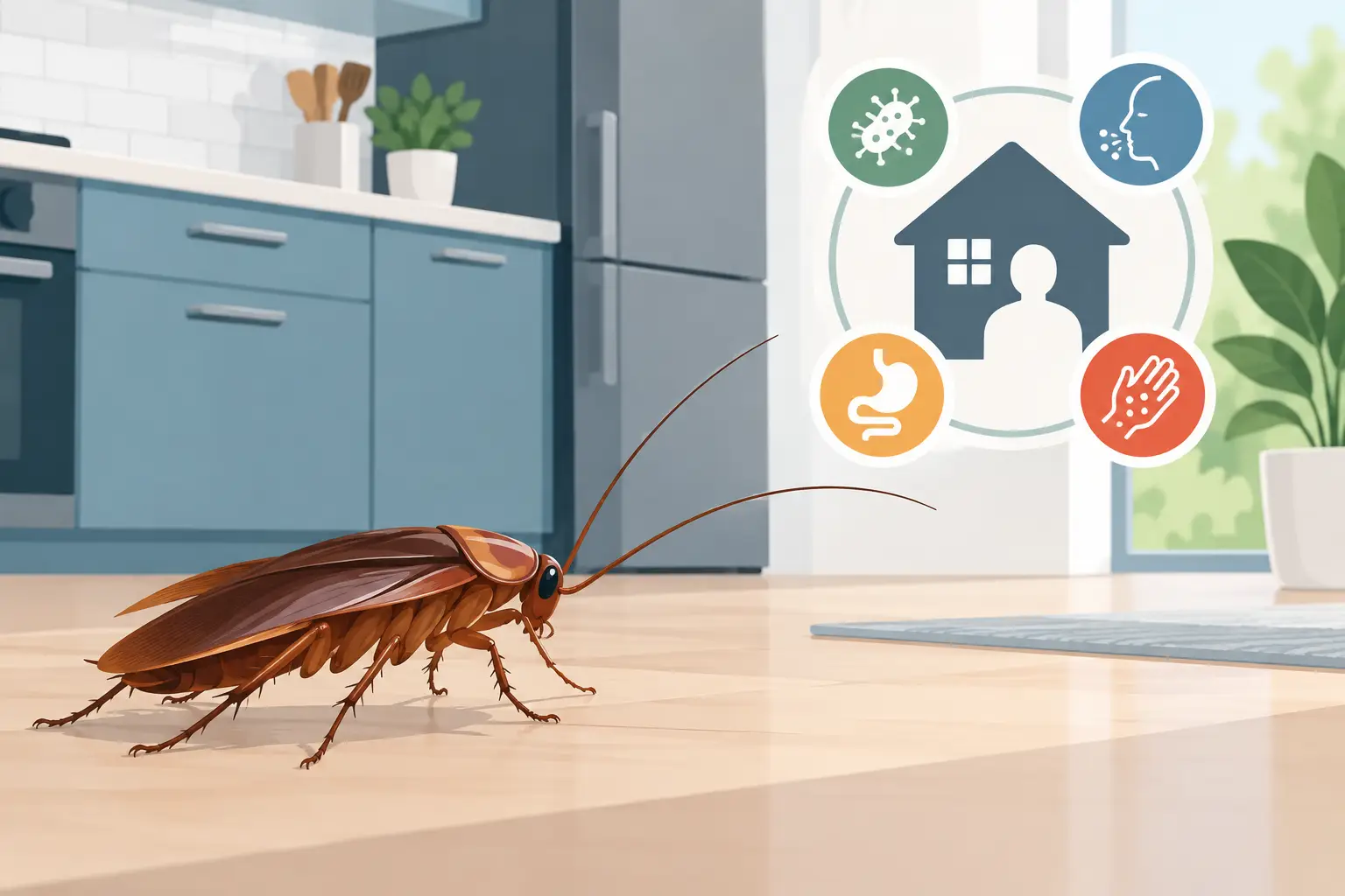 Are Cockroaches Dangerous Indoors? What to Know